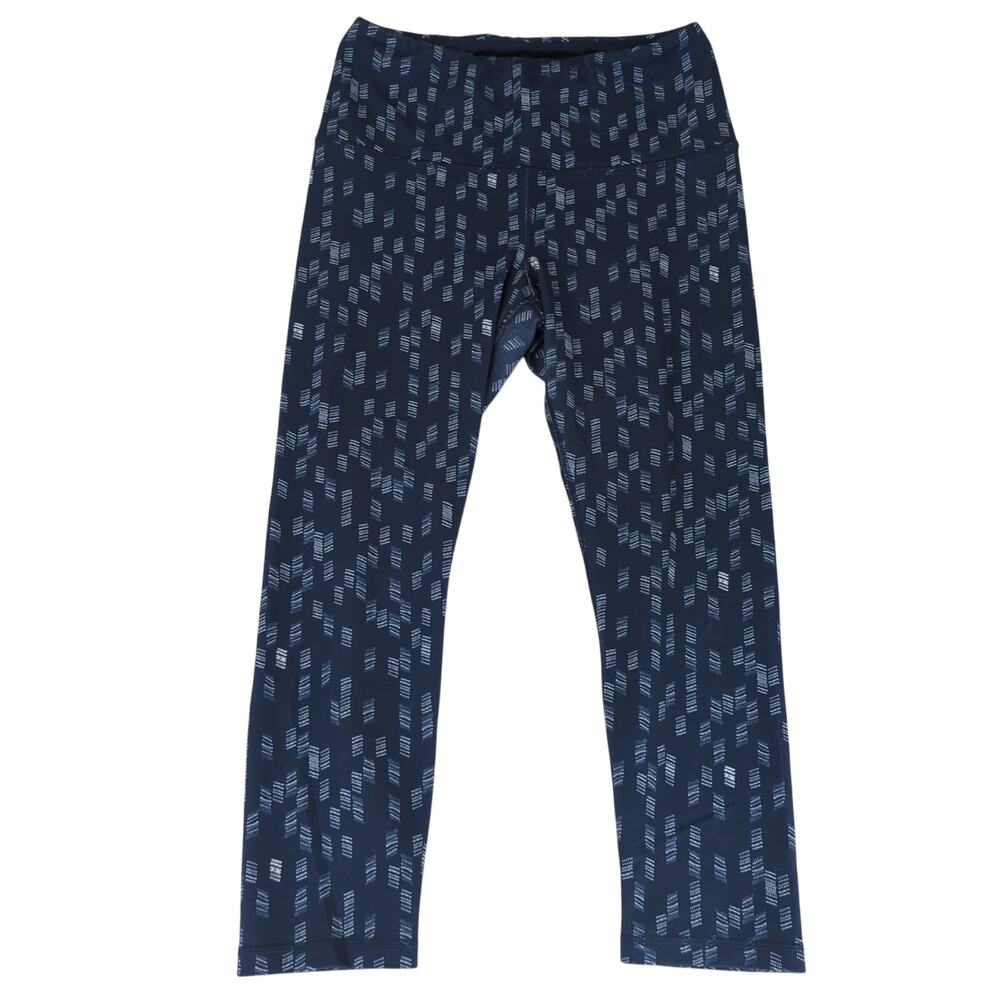 Lucy Activewear High-rise Hatha Leggings‎ Navy Blue White Crop Women's Medium